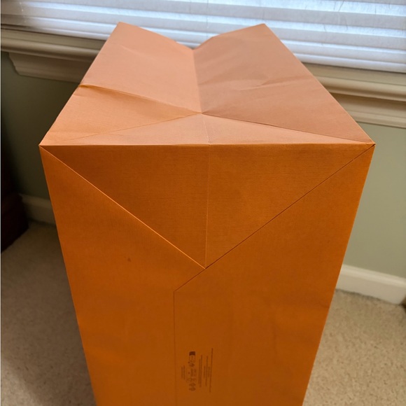 Louis Vuitton Iconic Large Bold Orange Bag with Blue Handles - Picture 3 of 7